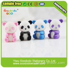 Vit Svart Cute Panda Eraser som barn gåva